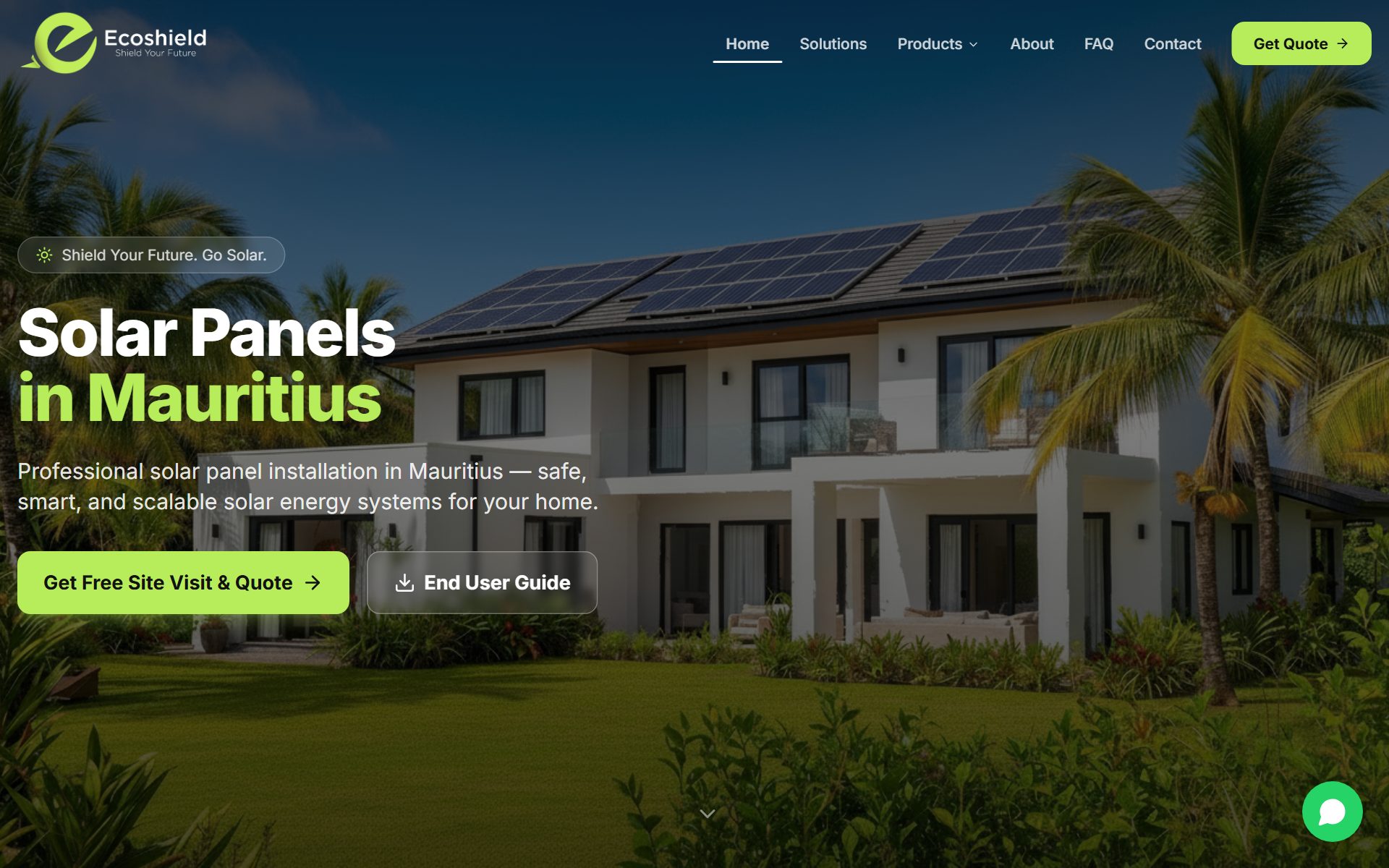 Ecoshield website preview